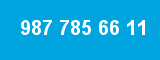 987 785 66 11 987 785 66 11